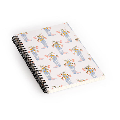 Iveta Abolina Strawberries in my Blue Boots Spiral Notebook