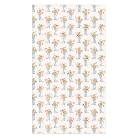 Iveta Abolina Strawberries in my Blue Boots Tablecloth