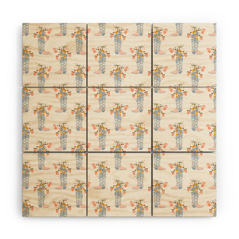 Iveta Abolina Strawberries in my Blue Boots Wood Wall Mural