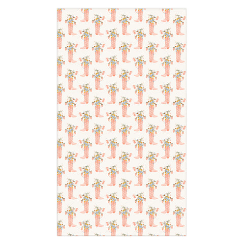 Iveta Abolina Strawberries in my Pink Boots Tablecloth