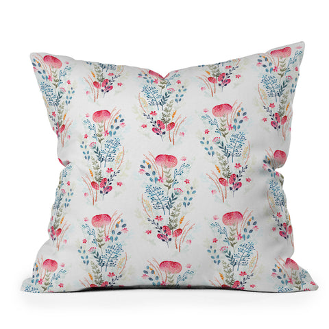 Iveta Abolina Strawberry Punch Outdoor Throw Pillow