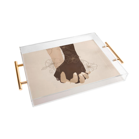 Iveta Abolina Stronger Together Acrylic Tray