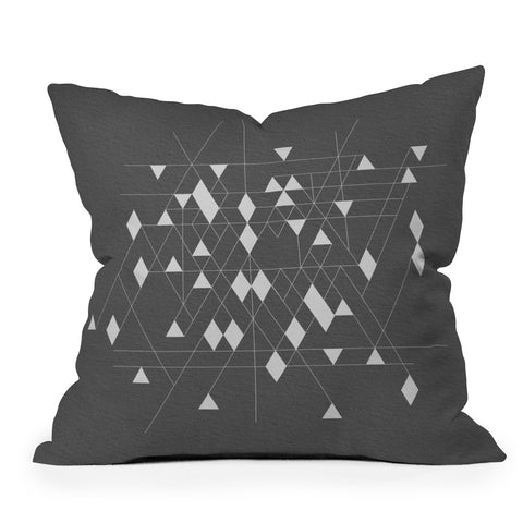 Iveta Abolina Study in Gray I Outdoor Throw Pillow