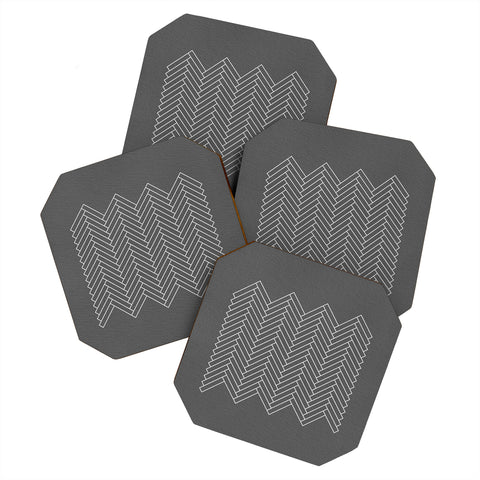 Iveta Abolina Study in Gray IV Coaster Set