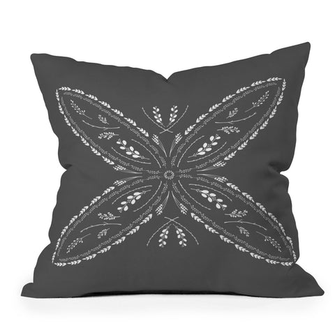 Iveta Abolina Study in Gray VIII Outdoor Throw Pillow