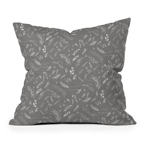 Iveta Abolina Study in Gray X Outdoor Throw Pillow