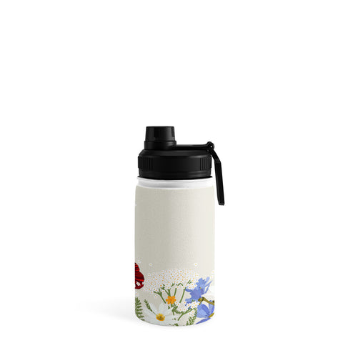 Iveta Abolina Summer Blooms Soft Sage Water Bottle