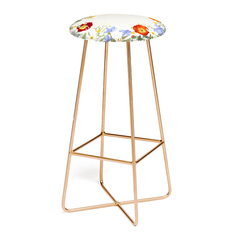Iveta Abolina Summer Blooms Soft Sage Bar Stool