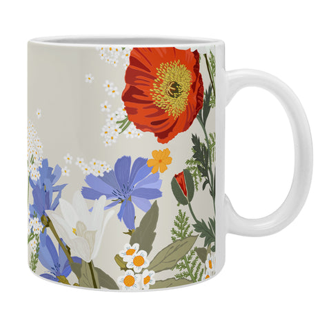 Iveta Abolina Summer Blooms Soft Sage Coffee Mug