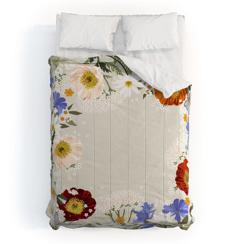 Iveta Abolina Summer Blooms Soft Sage Comforter