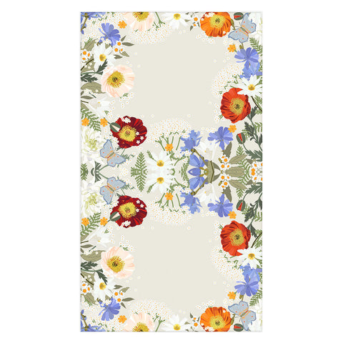 Iveta Abolina Summer Blooms Soft Sage Tablecloth