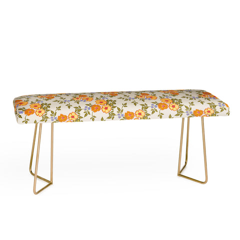 Iveta Abolina Sunny Florals Beige Bench