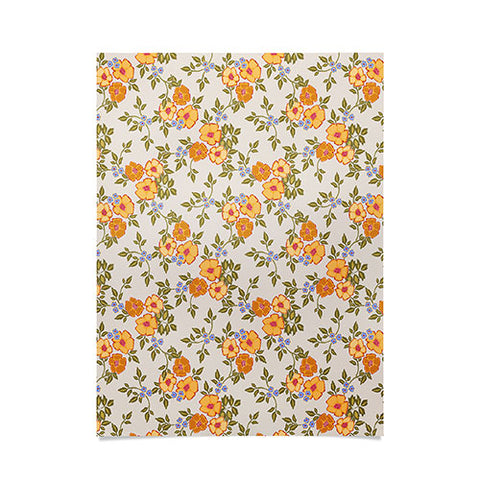 Iveta Abolina Sunny Florals Beige Poster