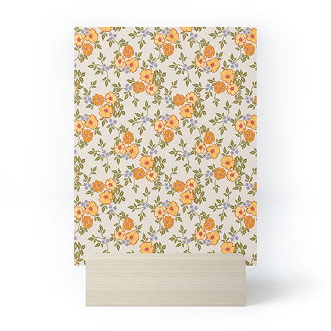 Iveta Abolina Sunny Florals Beige Mini Art Print