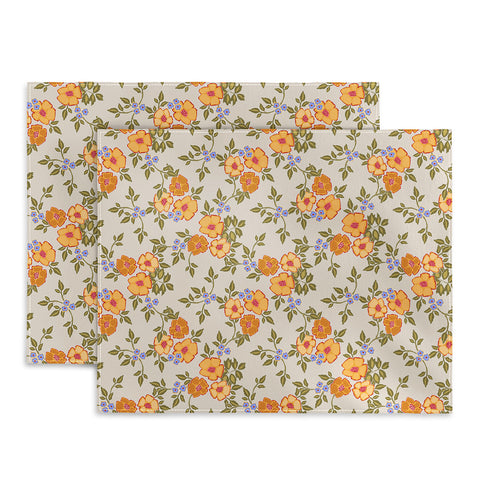 Iveta Abolina Sunny Florals Beige Placemat