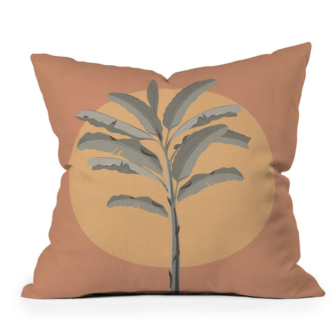 Iveta Abolina Sunrise Coral Outdoor Throw Pillow