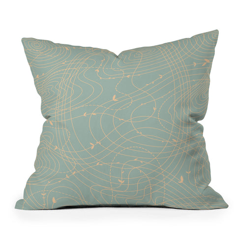 Iveta Abolina The Tangled Web II Outdoor Throw Pillow