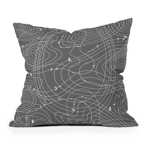 Iveta Abolina The Tangled Web Outdoor Throw Pillow