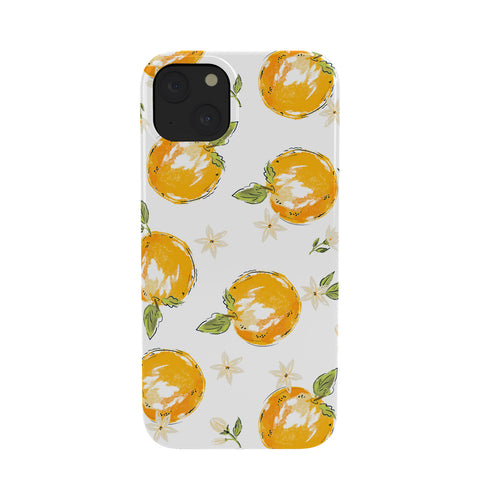 Iveta Abolina Tossed Oranges on White Phone Case