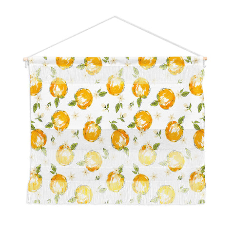 Iveta Abolina Tossed Oranges on White Wall Hanging Landscape