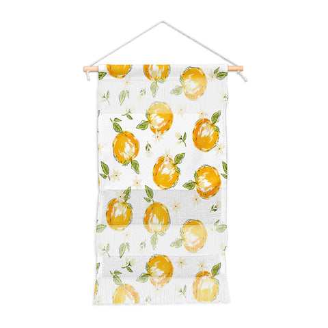 Iveta Abolina Tossed Oranges on White Wall Hanging Portrait