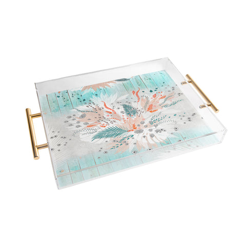 Iveta Abolina Tropical Teal Acrylic Tray