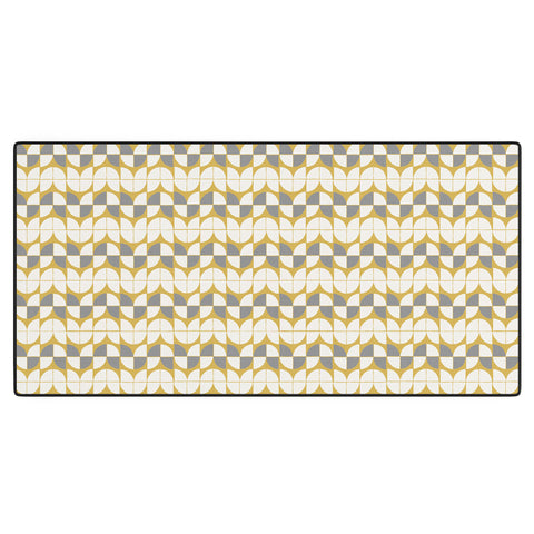 Iveta Abolina Tulip Tile Dijon Desk Mat