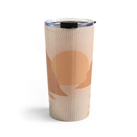 Iveta Abolina Valley Sunset Coral Travel Mug