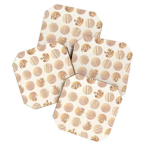 Iveta Abolina Vanilla Dot Coaster Set