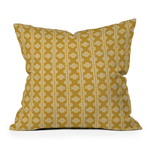 Iveta Abolina Vertical Dijon Outdoor Throw Pillow