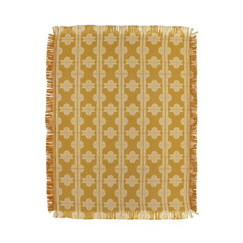 Iveta Abolina Vertical Dijon Throw Blanket