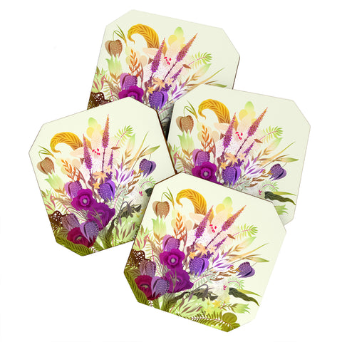 Iveta Abolina Viola Garden II Coaster Set