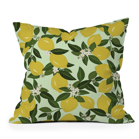 Iveta Abolina Vitamin C Outdoor Throw Pillow