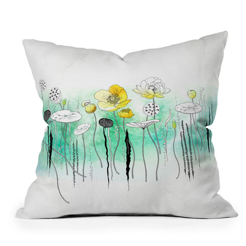 Iveta Abolina Watercress Pond Outdoor Throw Pillow