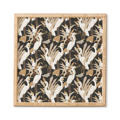 Iveta Abolina White Cranes Cockatoo Framed Wall Art