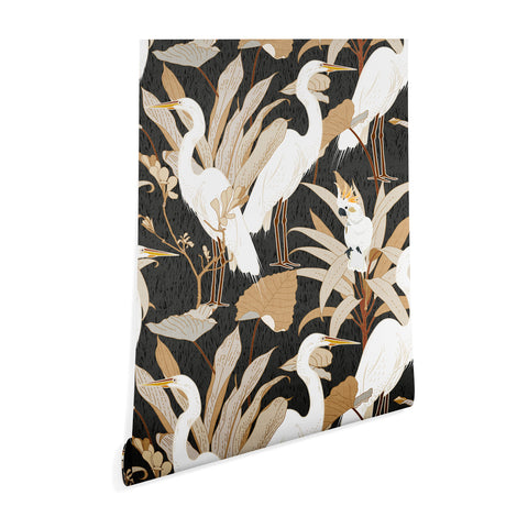 Iveta Abolina White Cranes Cockatoo Wallpaper