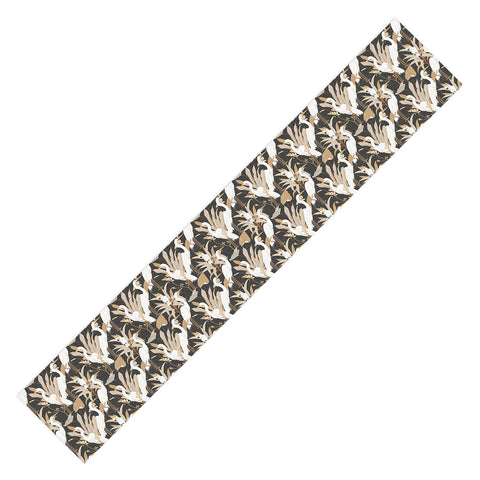 Iveta Abolina White Cranes Cockatoo Table Runner