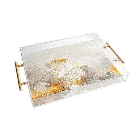 Iveta Abolina White Velvet Acrylic Tray