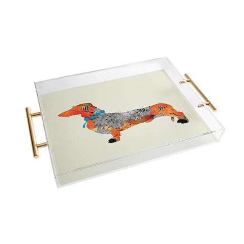 Iveta Abolina Wiener Dog Acrylic Tray