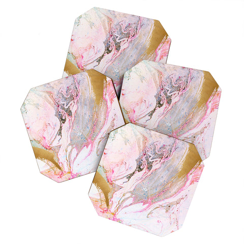 Iveta Abolina Winter Marble Coaster Set