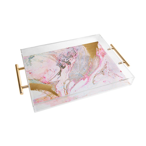 Iveta Abolina Winter Marble Acrylic Tray