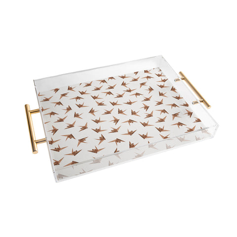 Iveta Abolina Wood Origami Acrylic Tray