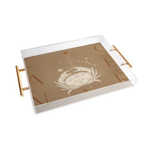 Iveta Abolina Zodiac Art Cancer Acrylic Tray