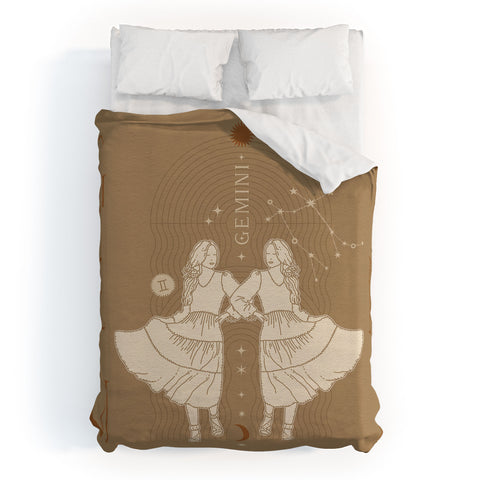 Iveta Abolina Zodiac Art Gemini Duvet Cover