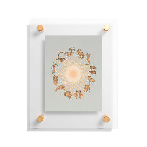 Iveta Abolina Zodiac Sun Floating Acrylic Print