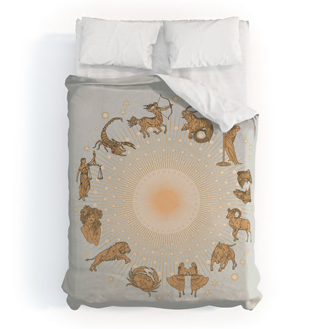 Iveta Abolina Zodiac Sun Duvet Cover