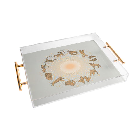 Iveta Abolina Zodiac Sun Acrylic Tray