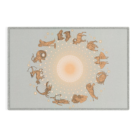 Iveta Abolina Zodiac Sun Outdoor Rug