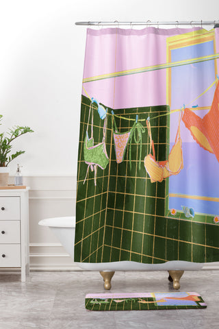 Izzy Lawrence Bikini I Shower Curtain And Mat