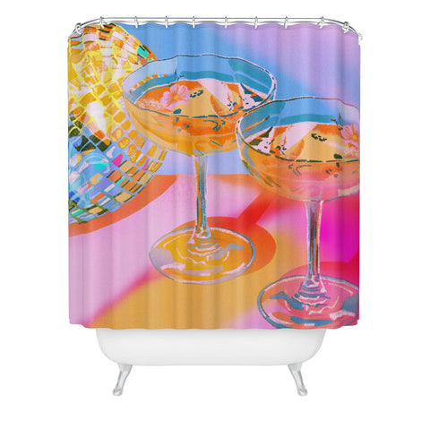 Izzy Lawrence Disco II Shower Curtain